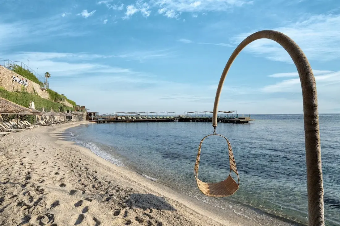 Private beach